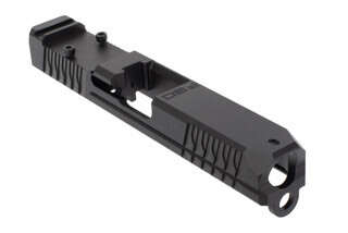 Polymer 80 Glock 19 slide is milled for use with Trijicon RMR red dot sights